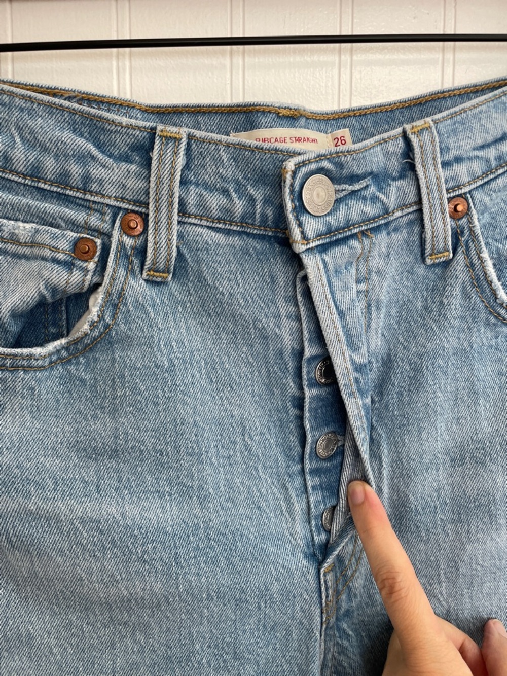 LEVI’S Ribcage Straight Ankle Noe High Jeans Size 4 | 26 - Picture 11 of 13